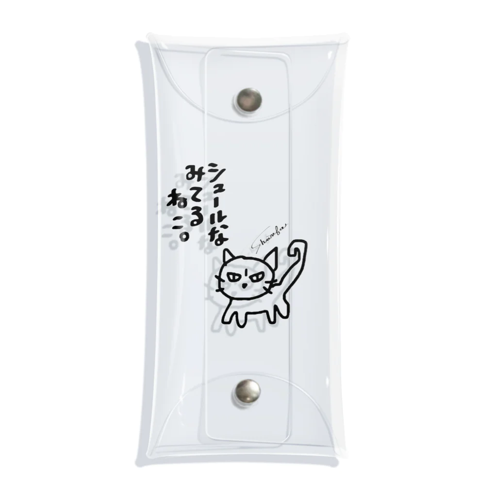 shuri-faのシュールな見てるねこ。 Clear Multipurpose Case