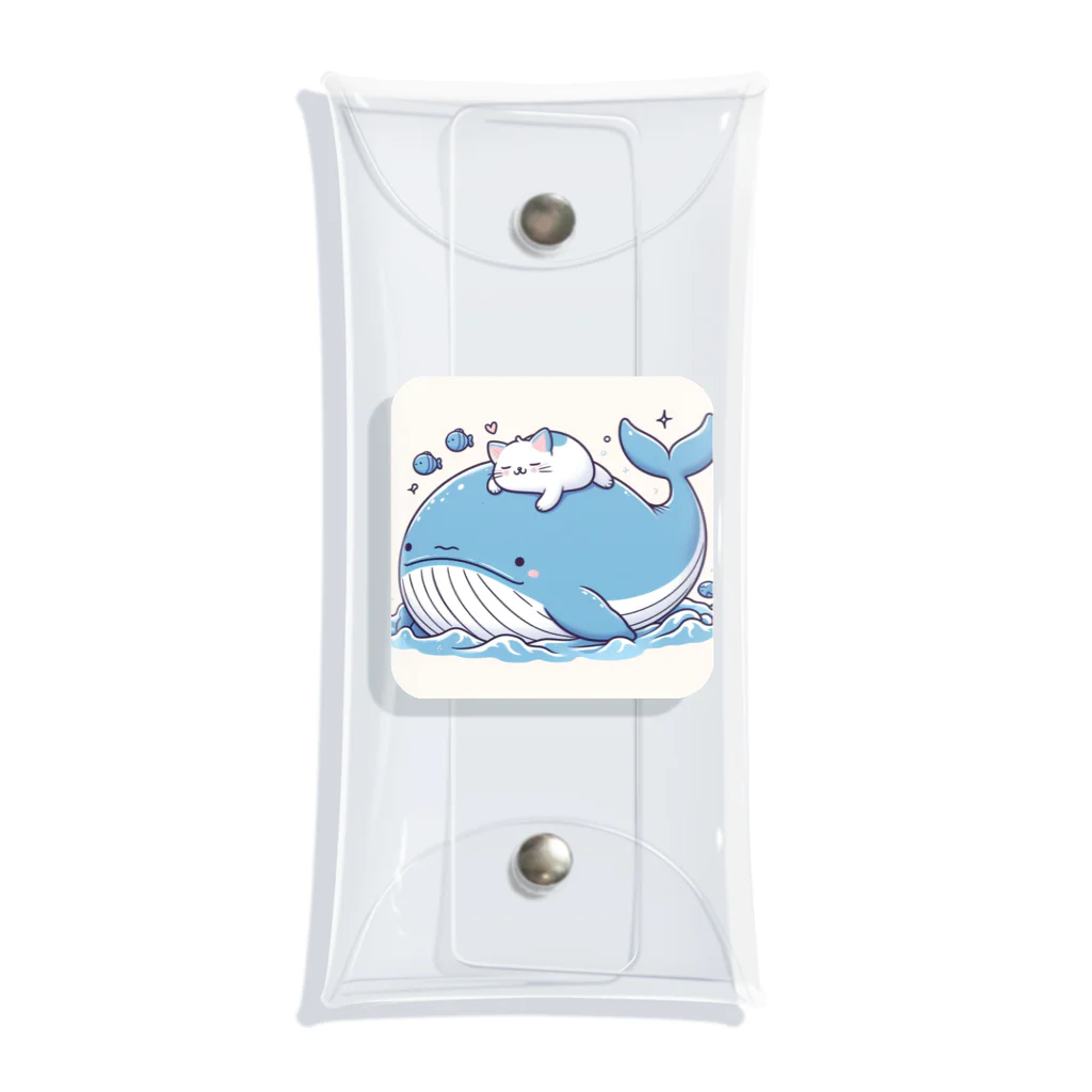 ニャーちゃんショップの眠りネコ Clear Multipurpose Case