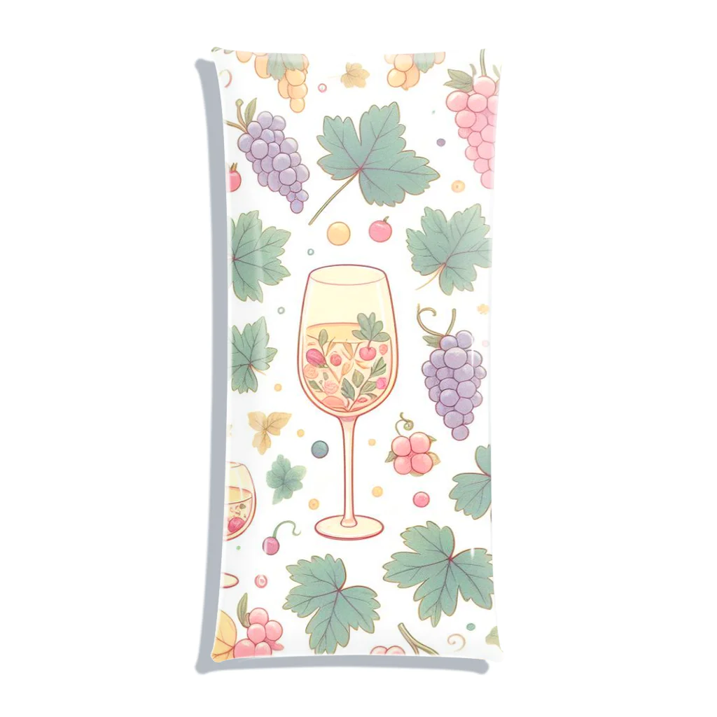 MOONY'S Wine ClosetのWine and Grapes Clear Multipurpose Case