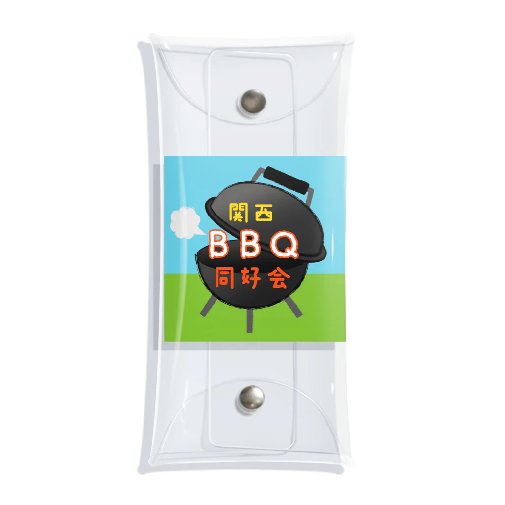 関西BBQ同好会公式の①【ロゴ】関西BBQ同好会（背景有り） Clear Multipurpose Case