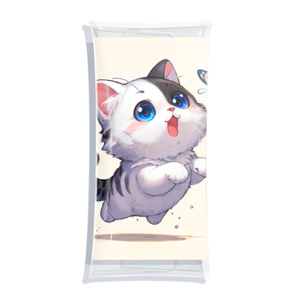 yos-1292583のねこニコばん Clear Multipurpose Case