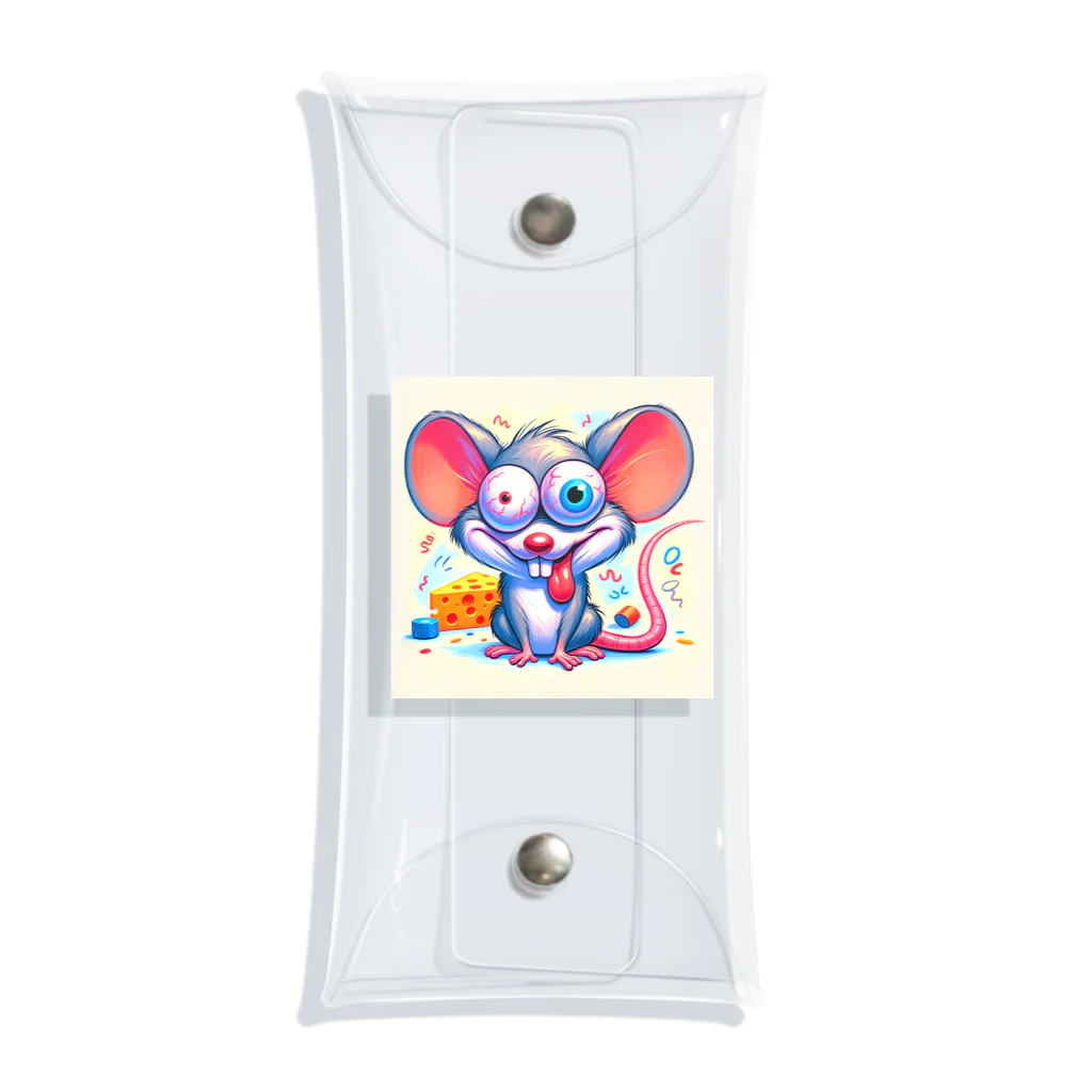 funny-itemsのパニックマウス Clear Multipurpose Case