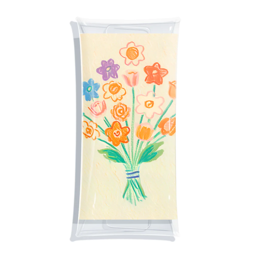 ひちゃんのお絵描きのお絵描き花束 Clear Multipurpose Case