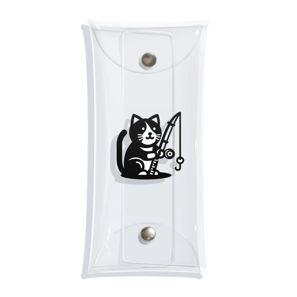 fish-man13の釣り猫 Clear Multipurpose Case