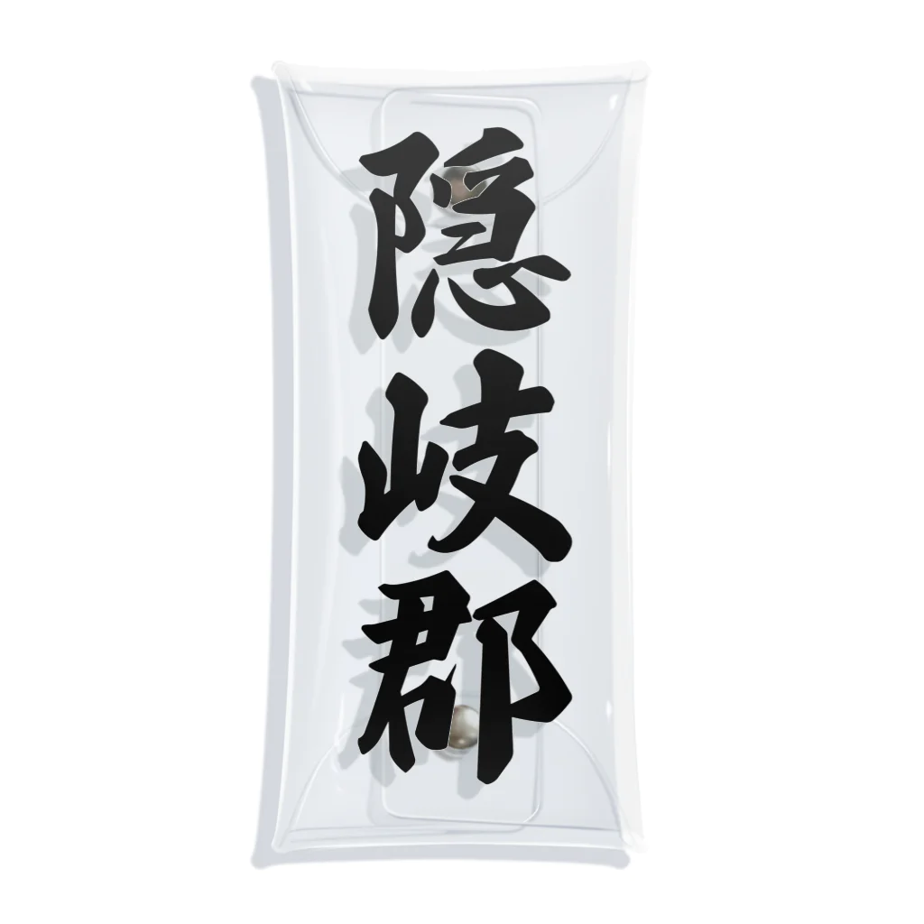 着る文字屋の隠岐郡 （地名） Clear Multipurpose Case