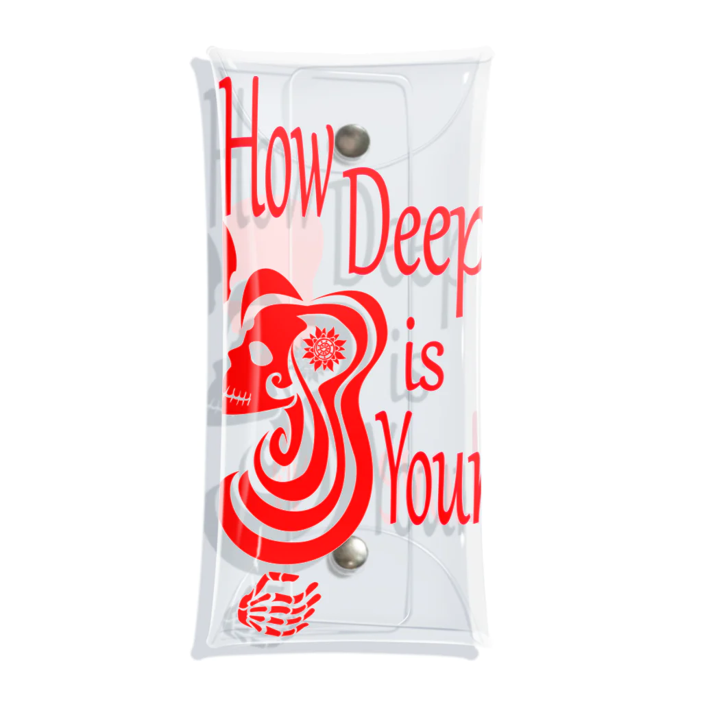 『NG （Niche・Gate）』ニッチゲート-- IN SUZURIのHow Deep Is Your Love（赤） Clear Multipurpose Case