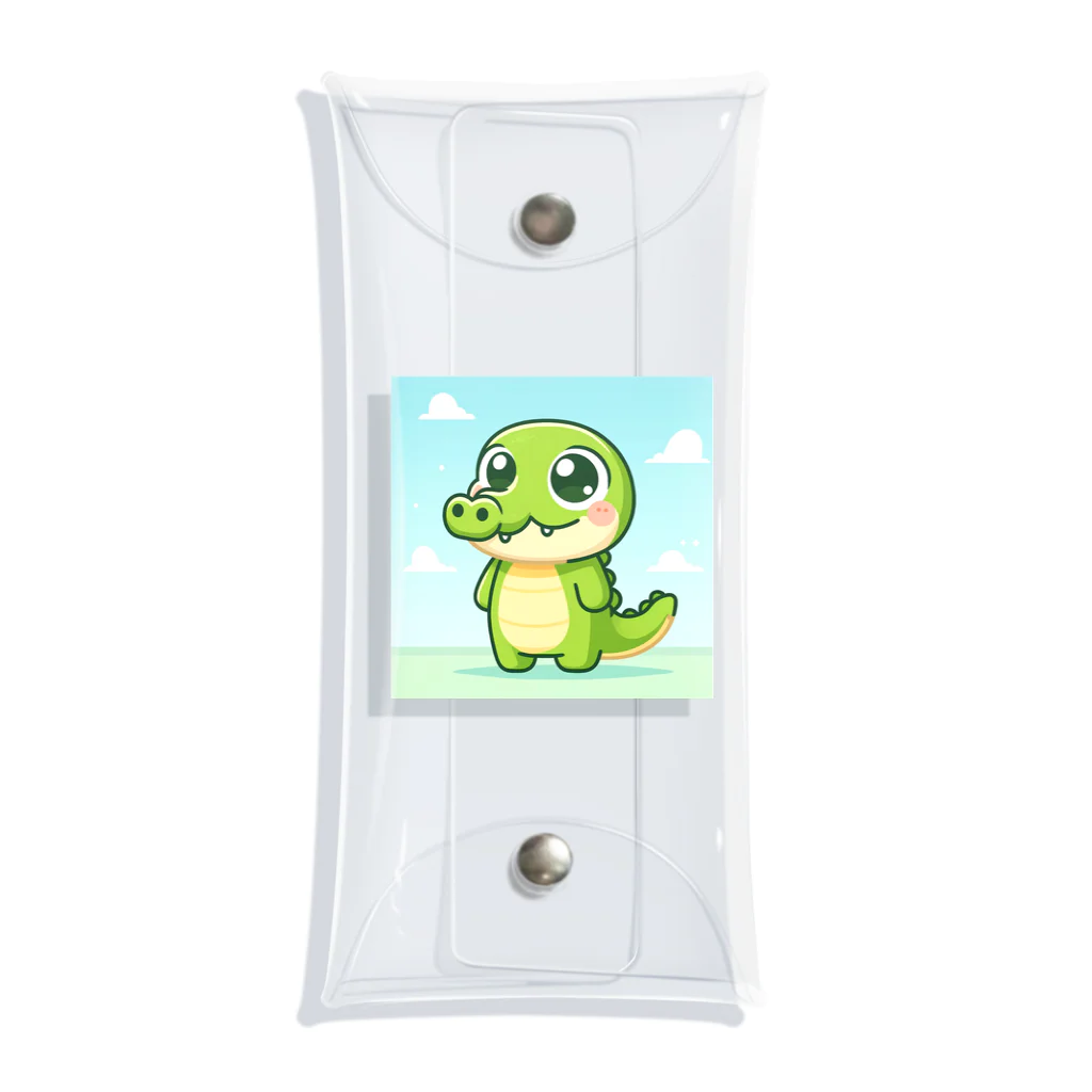 crocodileのクロコくん Clear Multipurpose Case