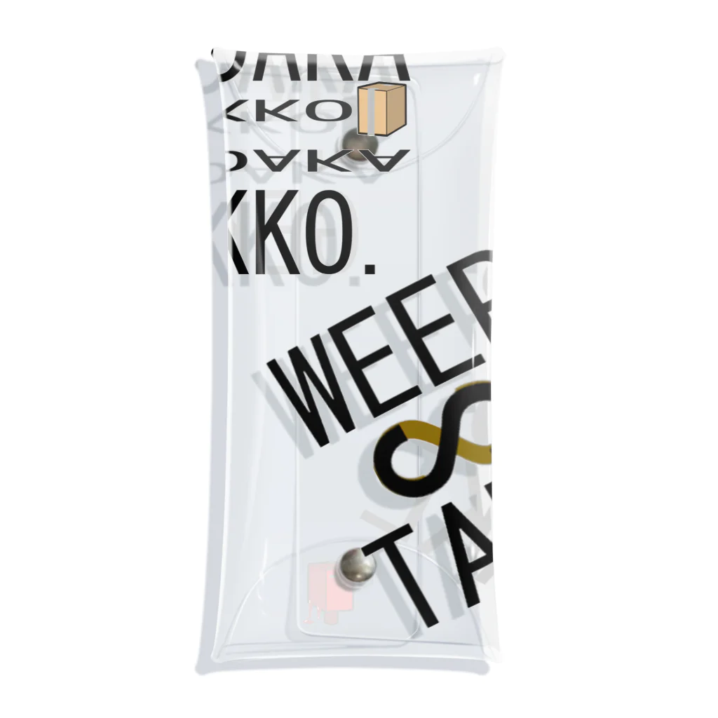 HADAKAGEKKO(WEEP＆TAKE)のWEEP＆TAKEビッグロゴ Clear Multipurpose Case