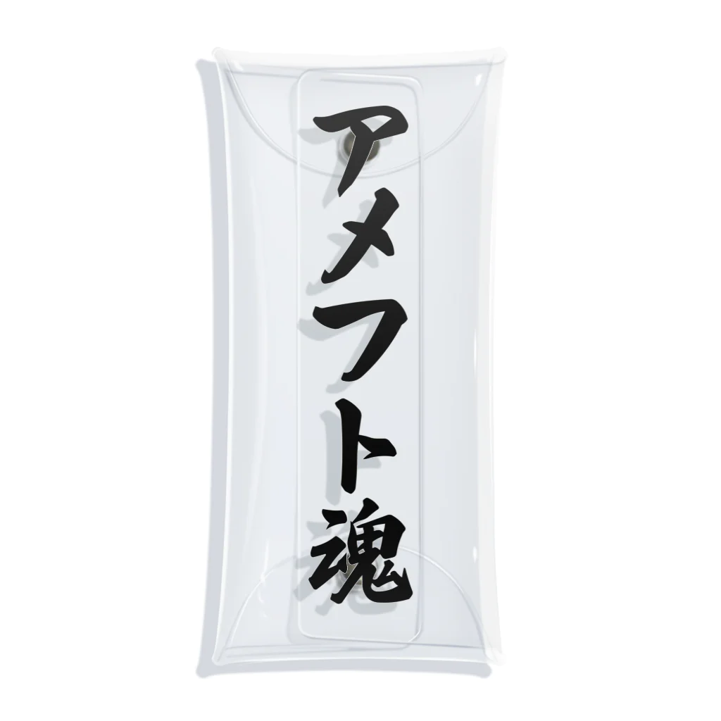 着る文字屋のアメフト魂 Clear Multipurpose Case