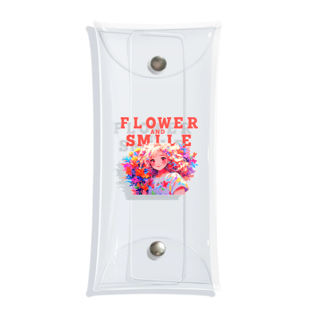 araakii@꧁THE DOGRUN꧂のFLOWER AND SMILE 01 Clear Multipurpose Case