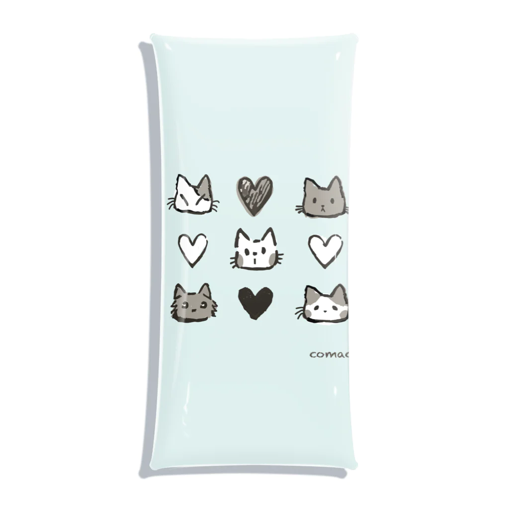 猫のグッズ屋 “ ねこつながり "のねこつながり Clear Multipurpose Case