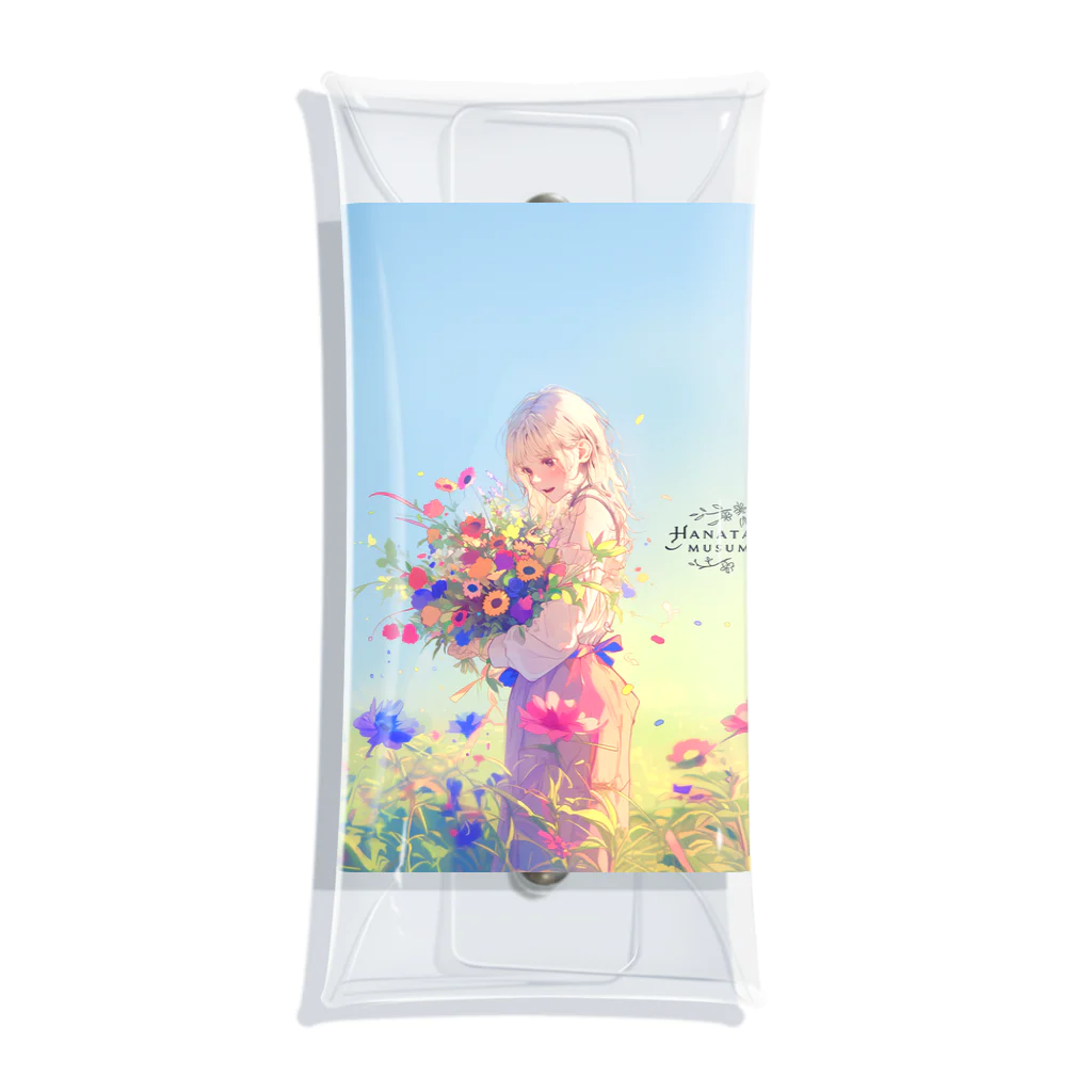 花束娘のMelody of Bouquets and Blue Sky Clear Multipurpose Case