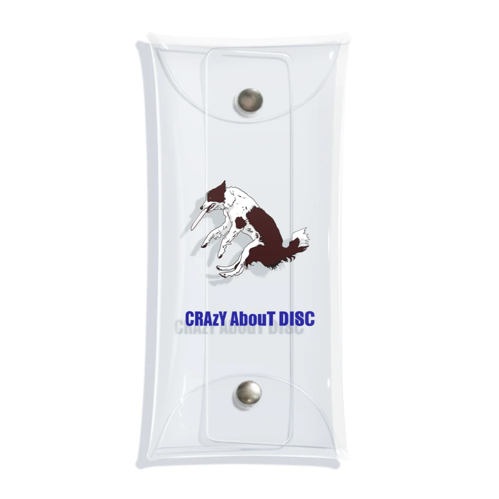 Saori  BTのドグスポCrazyシリーズ　ボーダーコリー Clear Multipurpose Case