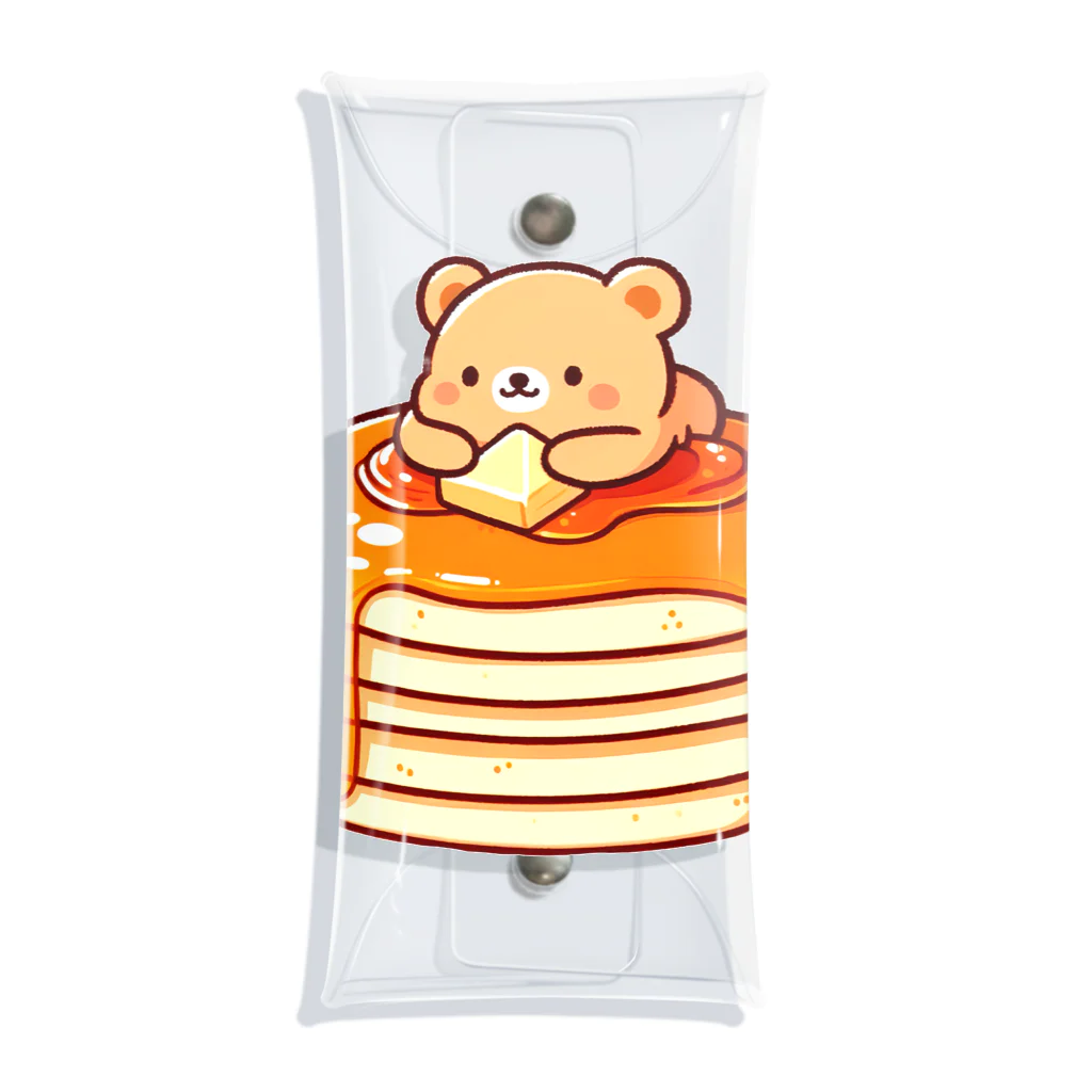 Slabo+Kariiのホットケーキとクマさん Clear Multipurpose Case