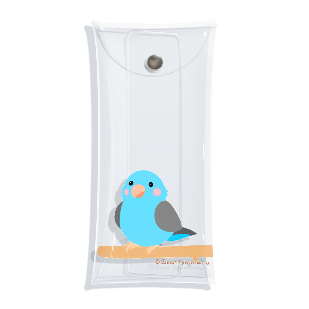 石丸沙織のポチャルリハインコ Clear Multipurpose Case