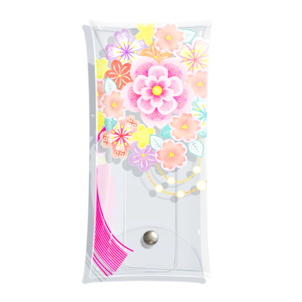 和の色彩 -wa_no_iroiro-の花かんざし02 Clear Multipurpose Case