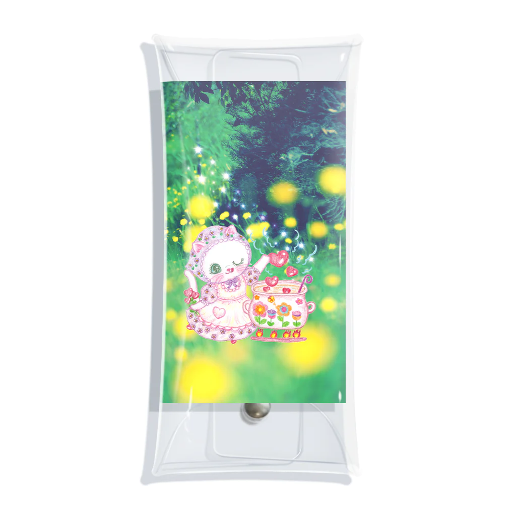 メルティカポエミュウのらずまりーにゃ Clear Multipurpose Case