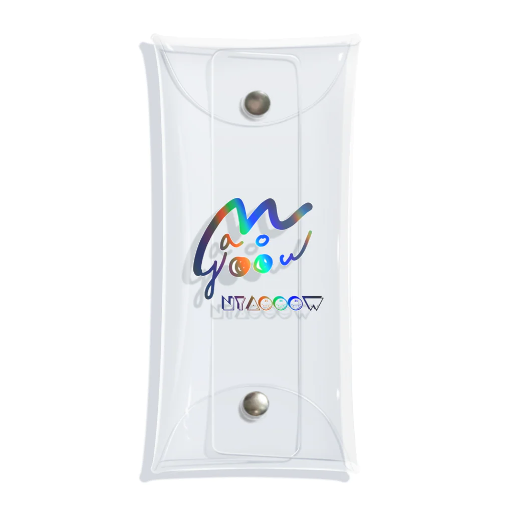 artist nyaooowのにゃおのロゴ Clear Multipurpose Case