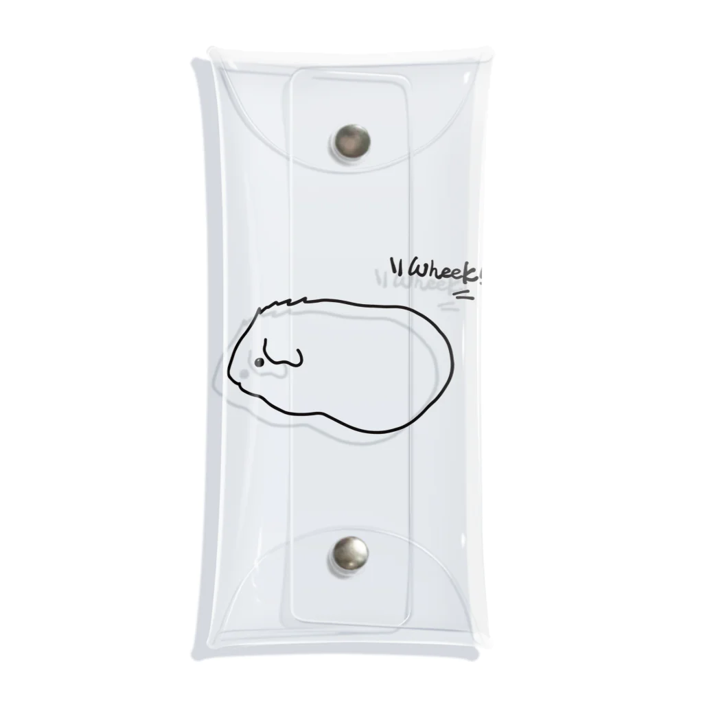 hiromimのguineapig “Wheek！” Clear Multipurpose Case