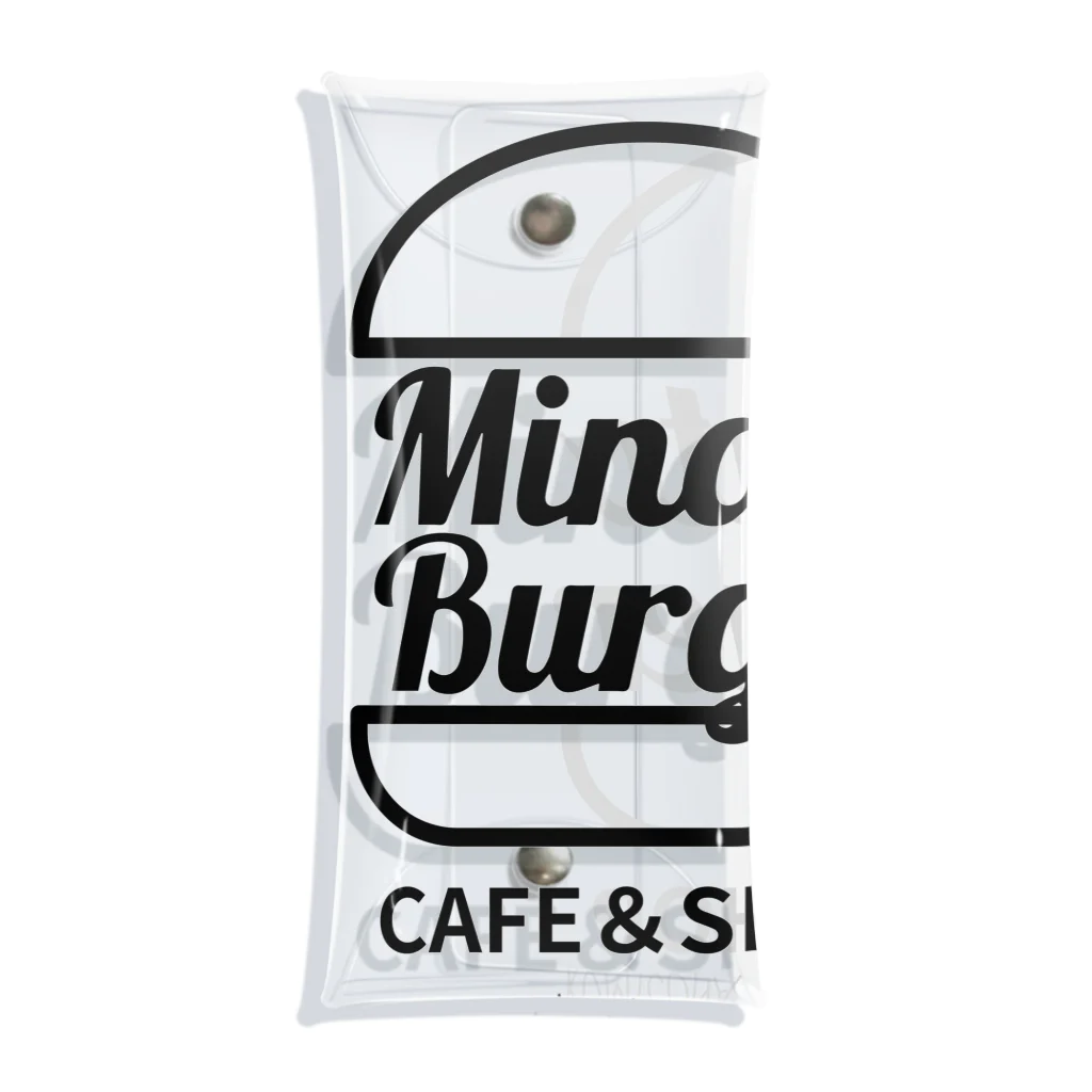 kumiconaShopのMinatoBurgerグッズ（ブラック） Clear Multipurpose Case