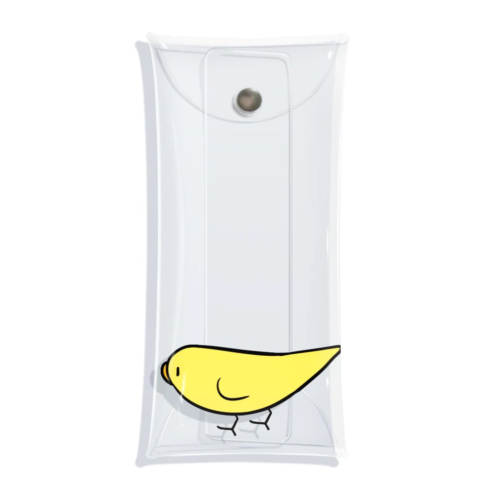 まめるりはことりのとことこセキセイインコルチノーちゃん【まめるりはことり】 Clear Multipurpose Case