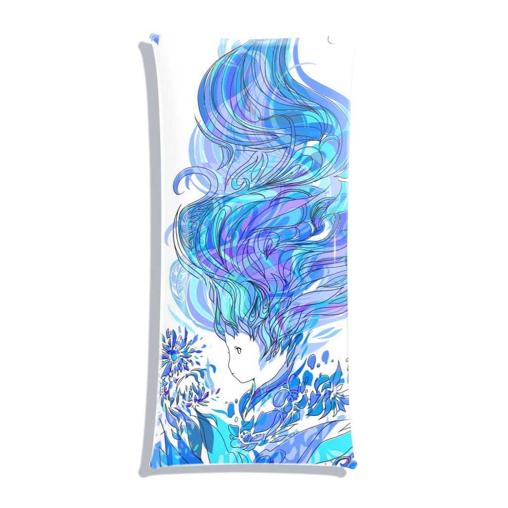 青い炎の妖精 すらいみーる Suraimiiiiiru のクリアマルチケース通販 Suzuri スズリ