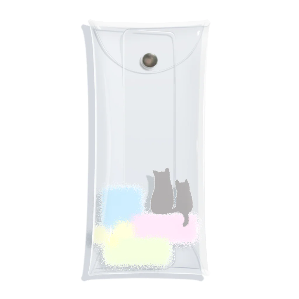 気ままに創作　よろず堂の春色ねこ Clear Multipurpose Case