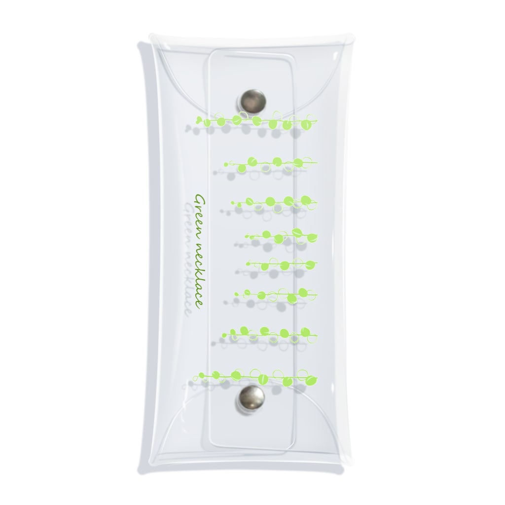 DOTEKKOのT-29 Green necklace Clear Multipurpose Case