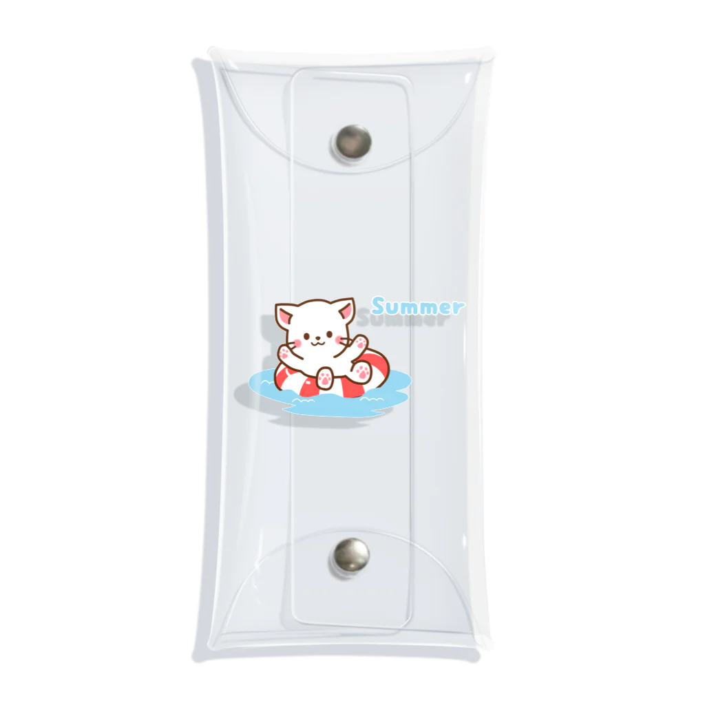 Haruna shopのしろねこ♡夏 summer Clear Multipurpose Case