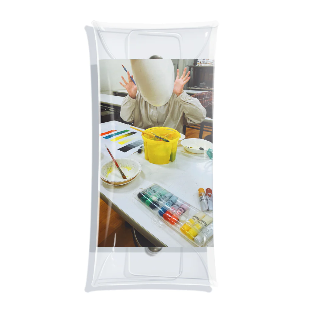 ppo_の絵具とクリアマルチケース Clear Multipurpose Case