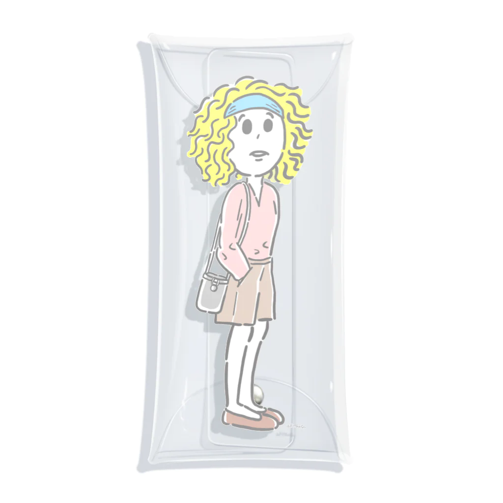 オバタアイの希望を捨てない女の子 Clear Multipurpose Case