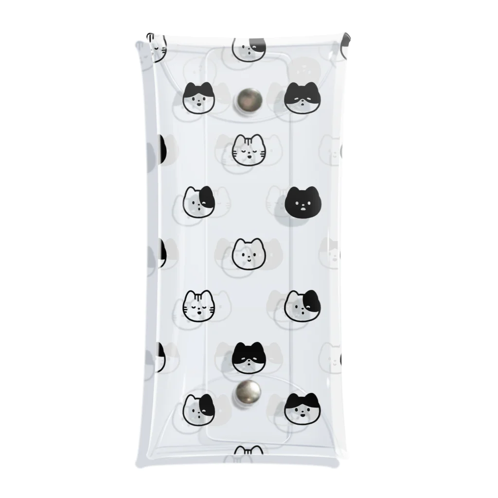 nekomimiのneko (総柄) Clear Multipurpose Case