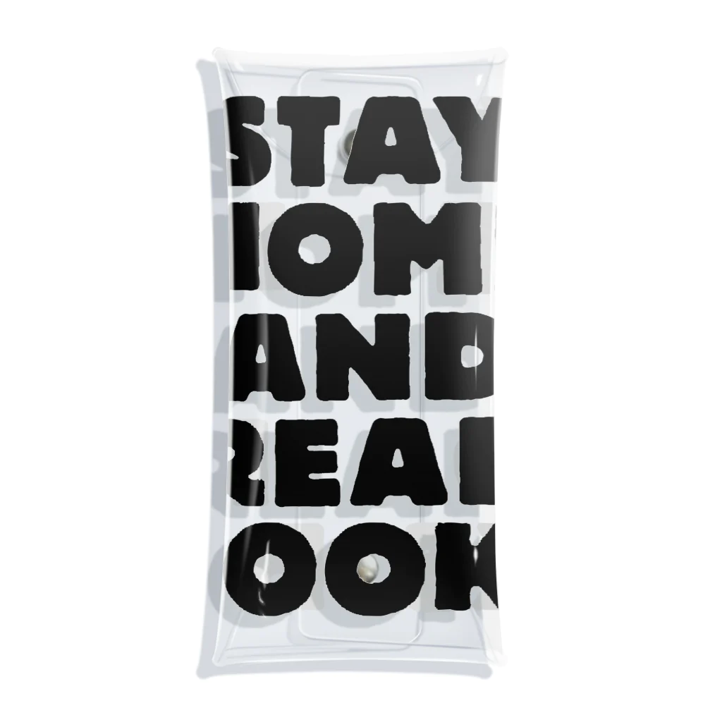 SAIWAI DESIGN STOREのSTAY HOME AND READ BOOKS クリアマルチケース