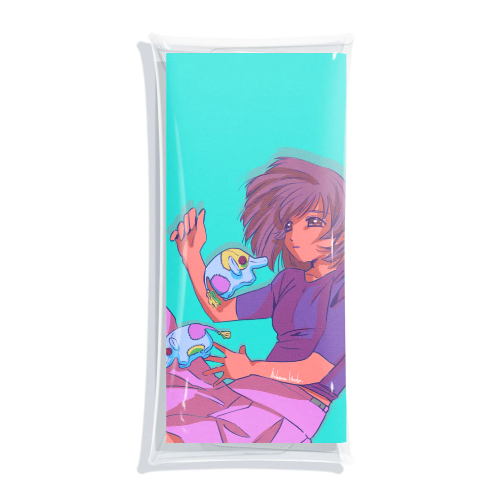 中村ハスキー【PLANET LIFE!】の可もなく不可もない絵 Clear Multipurpose Case