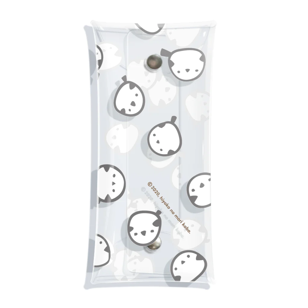 ひよこのもり工房のシマエナガいっぱい Clear Multipurpose Case