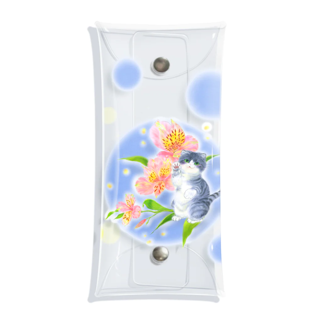 koko chamo*のflower&cat スコティッシュフォールド Clear Multipurpose Case