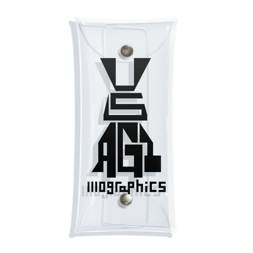 1110graphicsのUSAGI / 兎 Clear Multipurpose Case