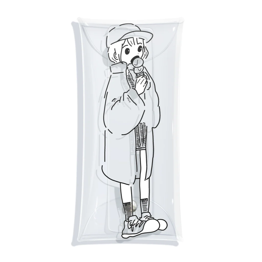 あかそんshop のaisu girl Clear Multipurpose Case