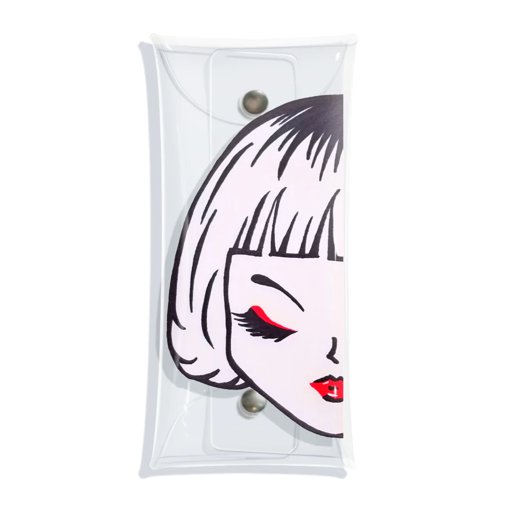 nonon-nのレディーレッド Clear Multipurpose Case