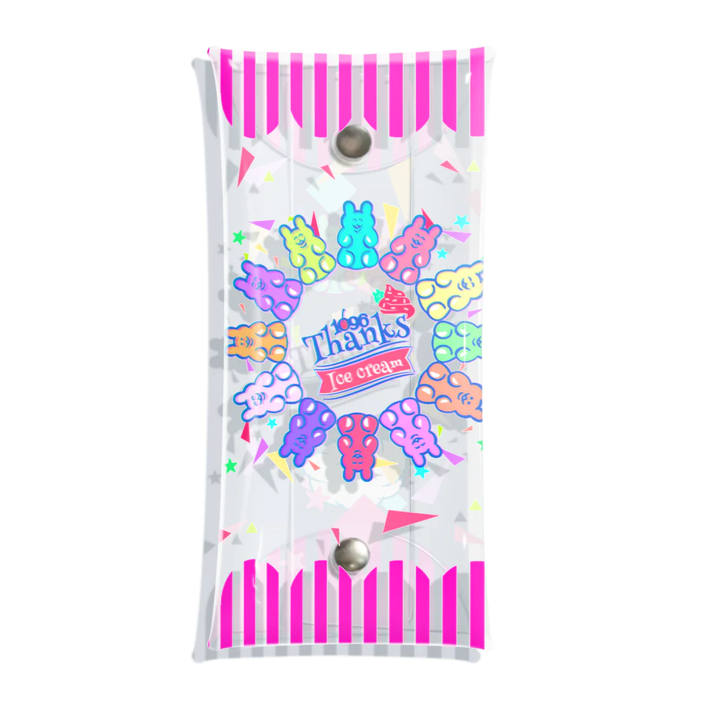 Twinkle★Thanksの1096 ice cream pen case クリアマルチケース