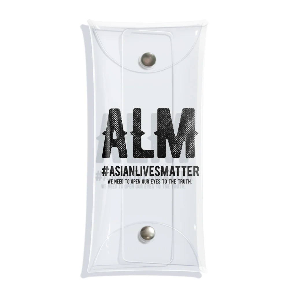 SANKAKU DESIGN STOREのAsian Lives Matter。 黒 Clear Multipurpose Case