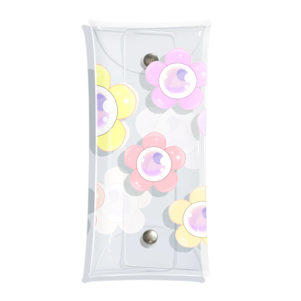 raraのゆるかわTシャツ屋さんのお花パール Clear Multipurpose Case