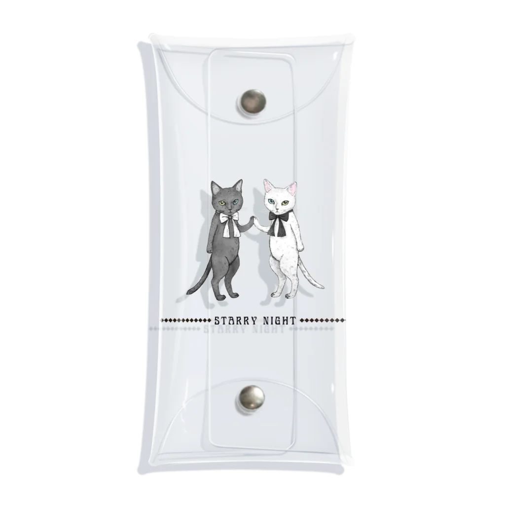 Starrynightの白黒の双子猫 Clear Multipurpose Case