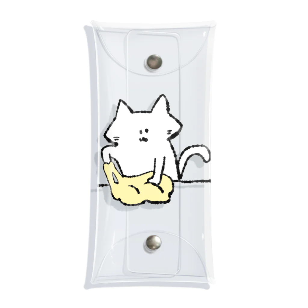 のびネコとおさかなのお店のパン生地こねこネコ　ネコオンリー Clear Multipurpose Case