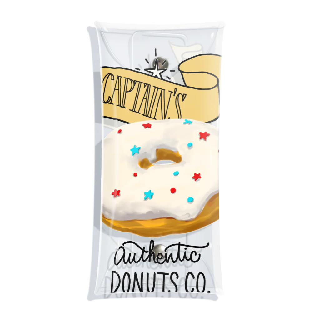 板チョコ屋のCAPTAIN'S DONUTS Clear Multipurpose Case