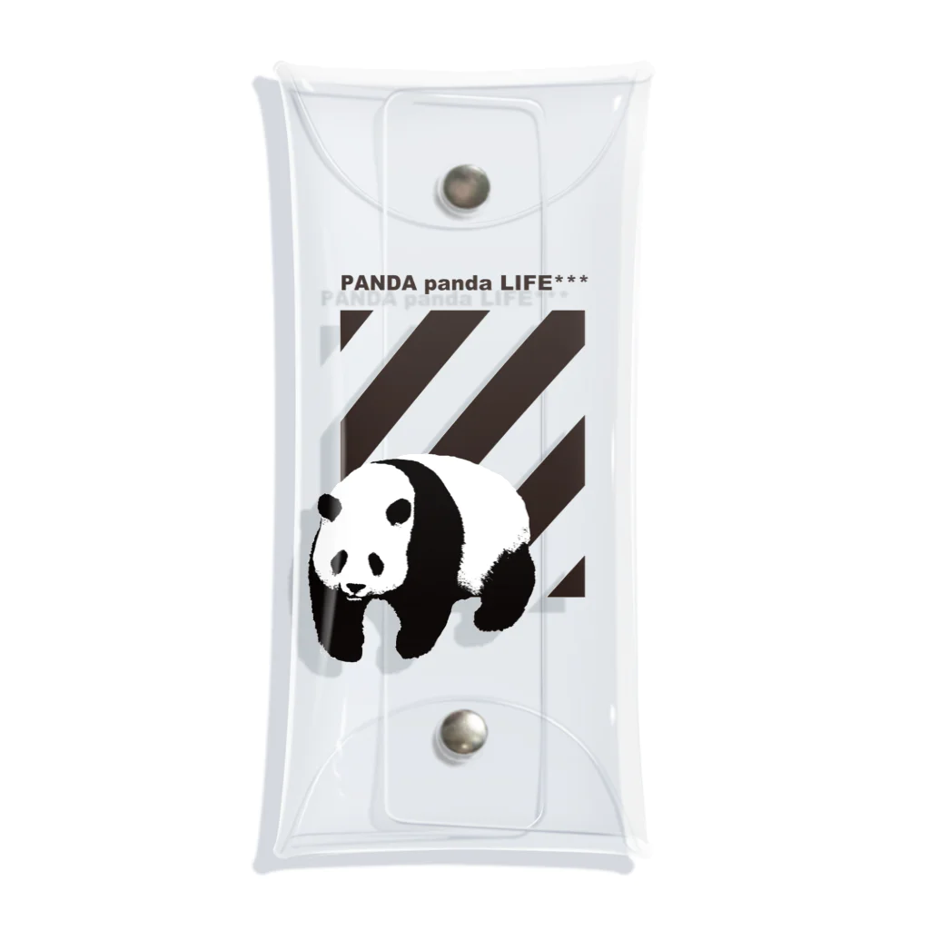 PANDA panda LIFE***の飛び出すパンダ　ストライプ Clear Multipurpose Case