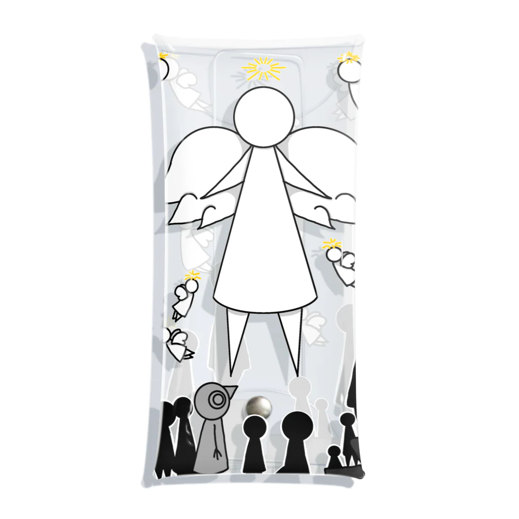 トリさんの休日の天使を眺めるトリさん Clear Multipurpose Case