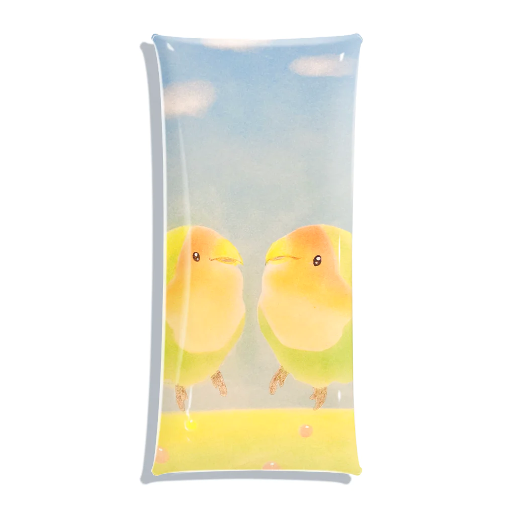 happy pastel yuyuの仲良しコザクラインコ Clear Multipurpose Case