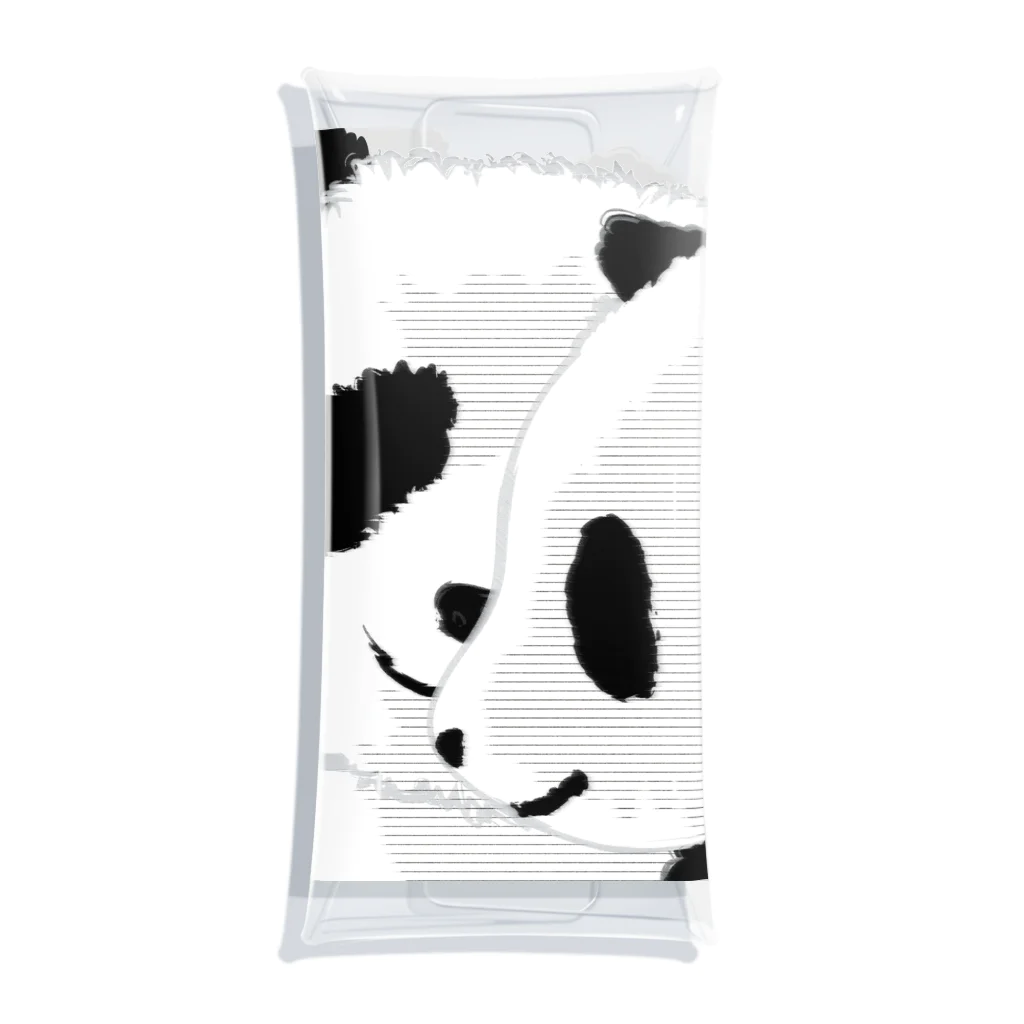 LittleLoroのPANDA COMPLEX パンダ頭複合体 0469 Clear Multipurpose Case