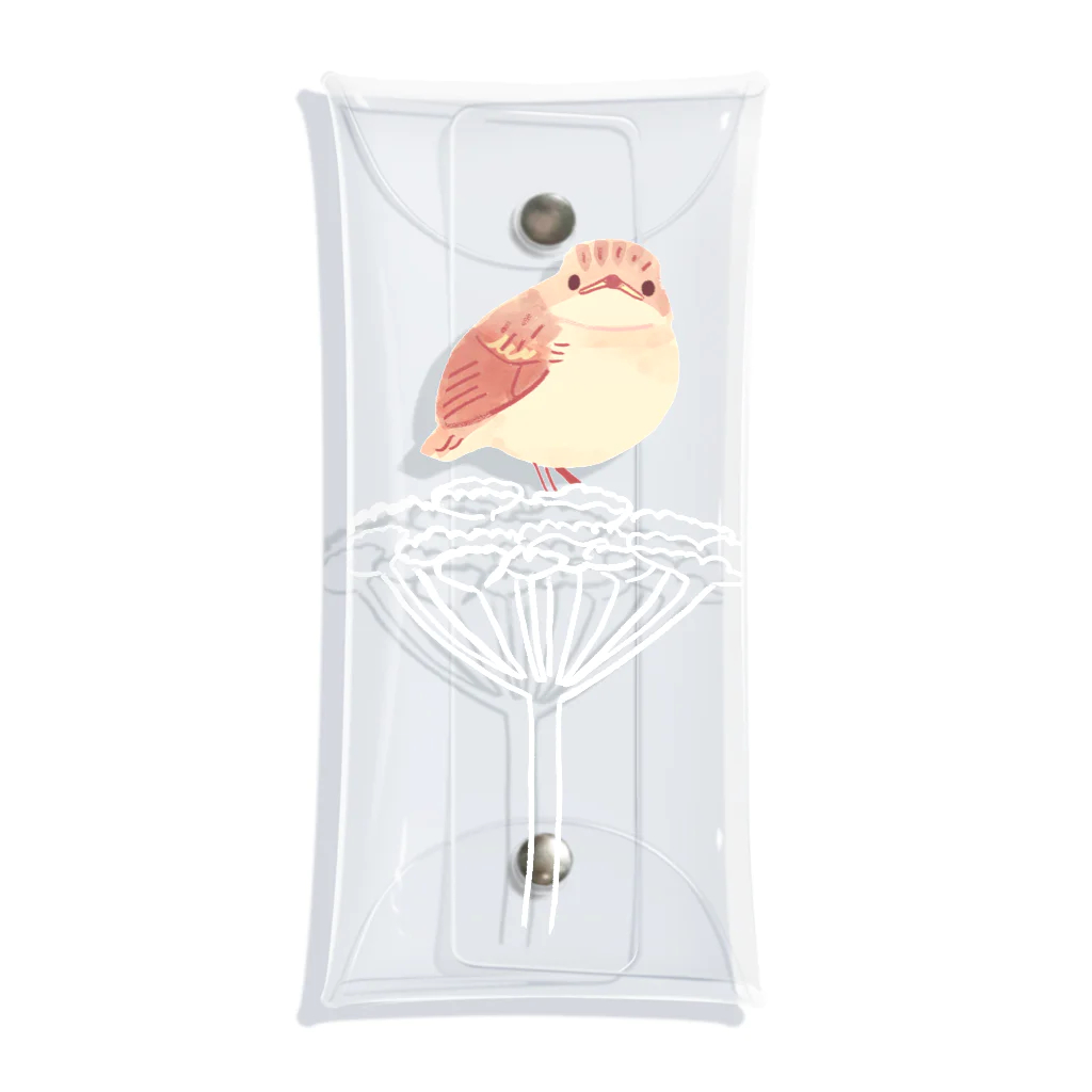 piro piro piccoloのノビタキのヒナヒナ(white) Clear Multipurpose Case